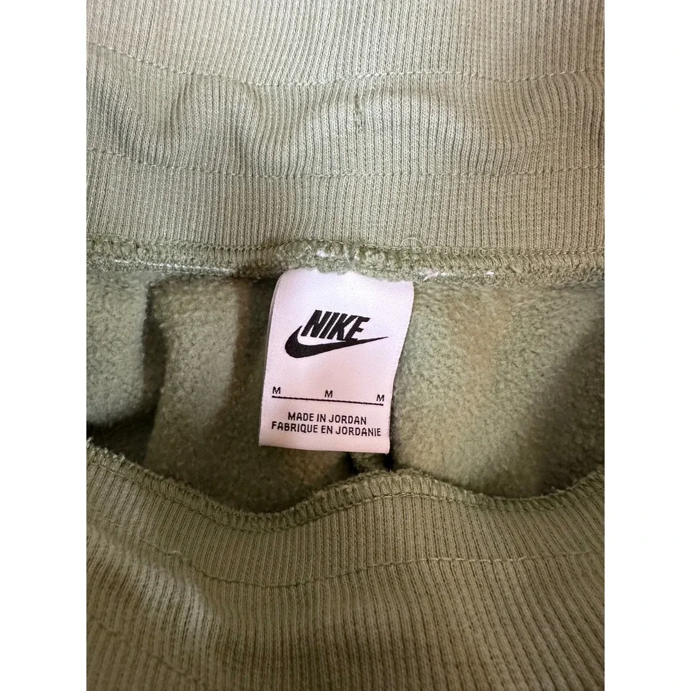 Nike Mens Sportswear Fleece Joggers Olive Green Sweatpants Medium Swoosh Logo